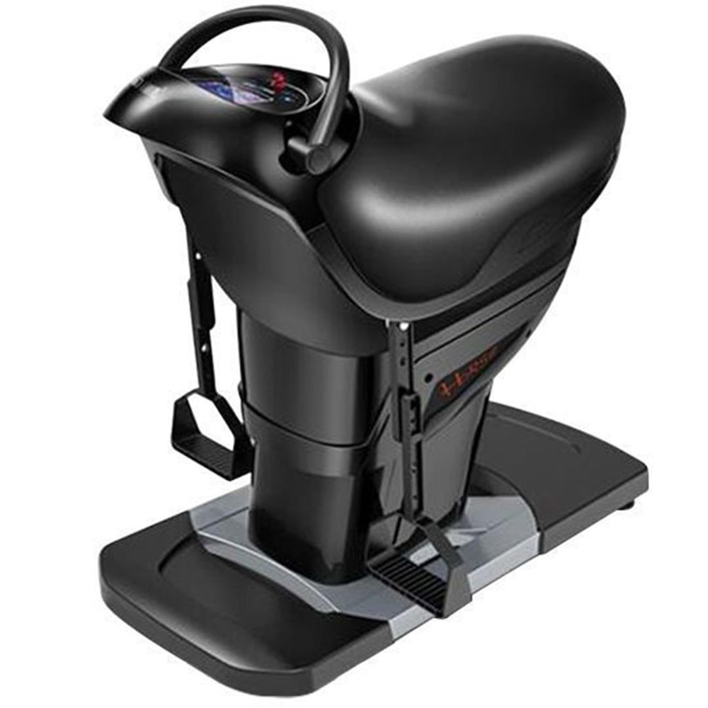 Hlixzoy Electric Horse Riding Machine, 20-Speed Vibration Speed Adjustment/Electric Riding Fitness Equipment, Vibration Abdominal Exercise Machine with Safety Switch, Fitness Training Device,b