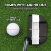 HUAEN Golf Putter for Men and Women Right Handed Putters w Aim Line Golf Head Cover Included-34 Inches(Right Hand) view 2