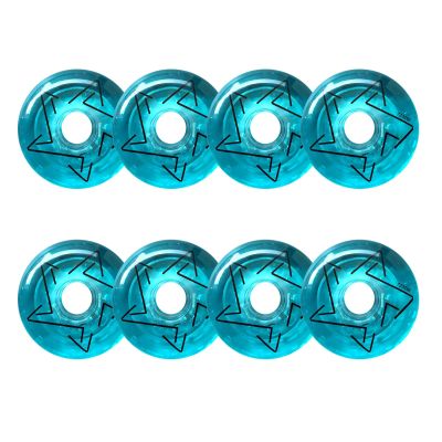 ZYANLING Inline Skate Wheels Outdoor/Indoor Inline Replacement Wheels 82A 70mm 72mm 80mm Inline Replacement Wheels 8 Pack Transparent Red/Pink, Blue