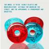 ZYANLING Inline Skate Wheels Outdoor/Indoor Inline Replacement Wheels 82A 70mm 72mm 80mm Inline Replacement Wheels 8 Pack Transparent Red/Pink, Blue view 4