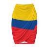 Colombian Flag Women's Cheerleader Sports Skirt Light A-Line Pants Skirt with Shorts Shorts,with Pocket M view 1