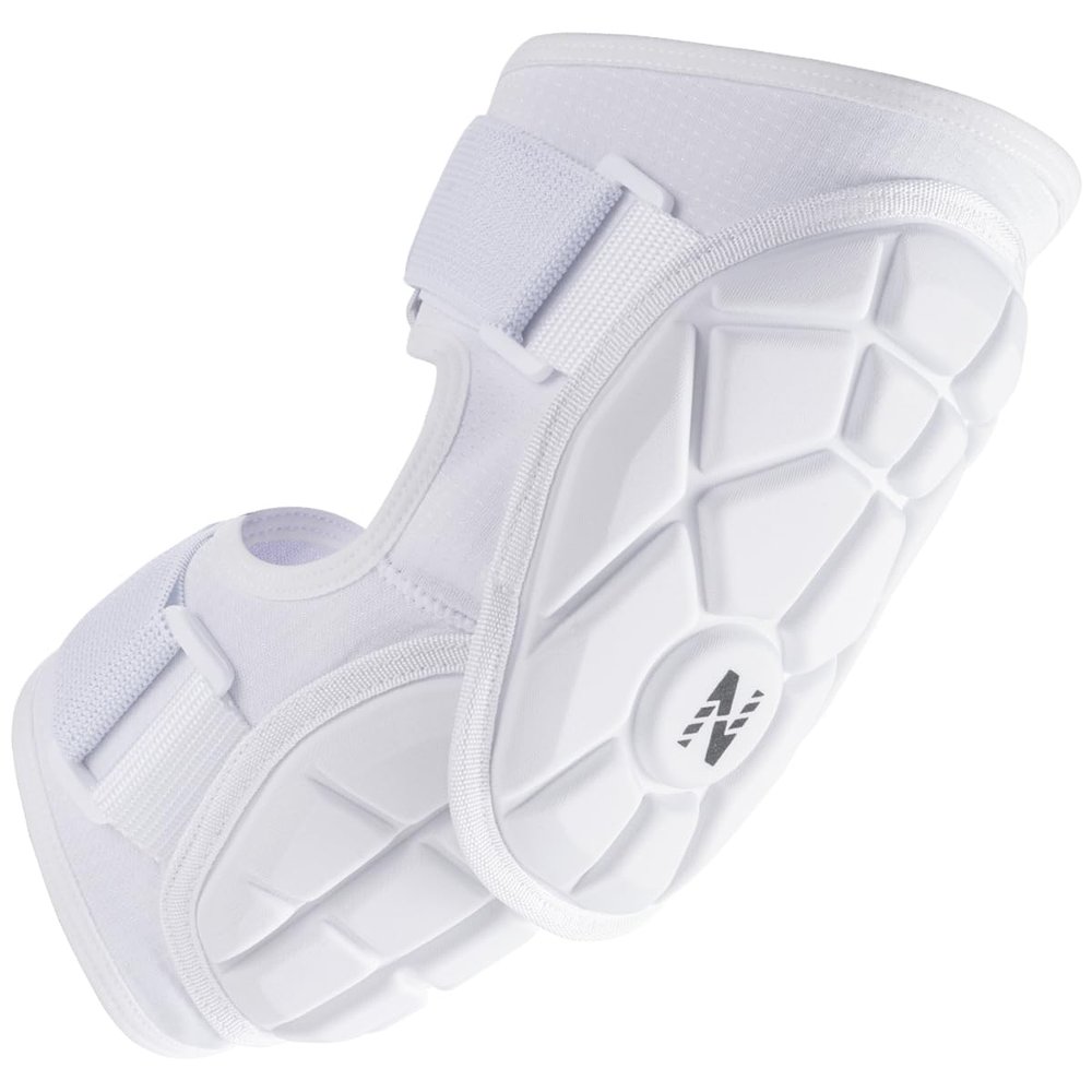 Norespnea Baseball Elbow Guard, Lacrosse Elbow Guard Youth/Adult, Lacrosse Elbow Pad, Baseball Protective Gear, Softball-Baseball Elbow Guard-White(Youth)