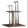 BMPAALN Golf Putter Stand,Wooden Golf Club Holder, Golf Club Storage Holder Stand with 4 Holes, Pool Cue Stick Holder for Putting Green, Golfer, Practice Clubs, view 2