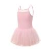 NineFit Basics Toddler Girls Ballet Leotards with Skirt Tutu Ballerina Outfit Girls' Camisole Dance Tutu Leotard (Pink, 2-3 Years) view 3