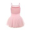 NineFit Basics Toddler Girls Ballet Leotards with Skirt Tutu Ballerina Outfit Girls' Camisole Dance Tutu Leotard (Pink, 2-3 Years) view 4