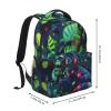 THIRTIMK Green Animal Large Capacity Backpack For Travel Lightweight Daypack view 2