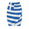 Greece Flag Women's Cheerleader Sports Skirt Light A-Line Pants Skirt with Shorts Shorts,with Pocket 3XL view 1