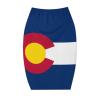 Colorado Flag Women's Cheerleader Sports Skirt Light A-Line Pants Skirt with Shorts Shorts,with Pocket XL view 2