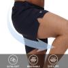 YuKaiChen Men's Linerless Athletic Running Shorts 5 Inch Workout Gym Shorts Lightweight Quick Dry Navy 2XL view 3