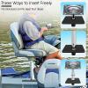 CLLOMAGY Boat Seat Base Mount Boat Seat Pedestal Base Mount Plate for 3/4" Pin Post Socket, Heavy Duty Marine Pedestal Bracket for Most Marine Fishing Pontoon Bass view 2