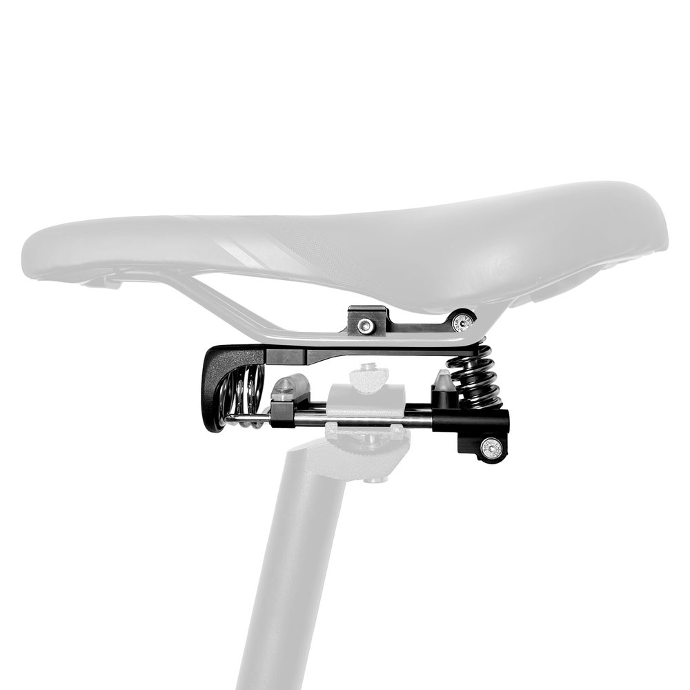 Air Seat 25 Bicycle Accessories Suspension seat Post Bicycle Suspension seat for Comfort Men Suspension Comfortable seat ebike seat Post (Black, XS)
