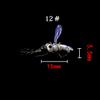YJIUYUANQ Fly Tying Material Fly Fishing Artificial Mosquitos Fly Fishing Realistic Lure for Trout Hook Size 12#, 2PCS, as show view 4