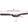 FukkeR Bikes Riser Handlebar 25.4mm Length 600/620/640/660/680/700/720/740/760mm Carbon Fiber Bicycles Bars BMX DH XC AM FR Bikes Handlebars Rise 15mm (Color : Black, Size : 660mm) view 2