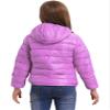 Hularka Kids Winter Hooded Padded Jacket Boys Girls Long Sleeve Zipped Puffer Coat Lightweight Down Coat Outerwear Purple 13-14 Years view 2