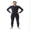 Hevto Men Wetsuit 3/2mm Neoprene Front Zip Full Wet Suit in Cold Water for Surfing Swimming SUP Snorkeling Diving (M2-Black, LT) view 2