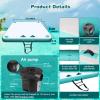 Inflatable Floating Dock with Electric Air Pump, Dock Floats with Ladder, None-Slip Floating Island for Adults Kids, Inflatable Dock Platform for Lake, Pool, Beach, River, Ocean Water Floating Mat view 4