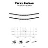 31.8 Full Carbon Fiber Bikes Bicycles Handlebar With Integrated Mountain Bikes Stem Rise 5mm Great For BMX DH XC AM FR Width Choices 720mm 760mm 780mm Bicycles Bars ( Color : Black matte , Size : 780m view 3