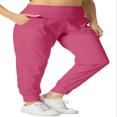 Rrosseyz Joggers Pants for Women-Quick Dry Sweatpants with Pockets for Athletics Casual Outdoor (Hot Pink, XL)