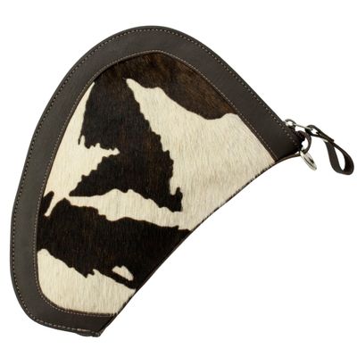 American West Handcrafted Soft 100% Genuine Leather with Hair-On Cowhide Padded Gun Case for Men and Women Annie's Secret Collection Western (Pony)