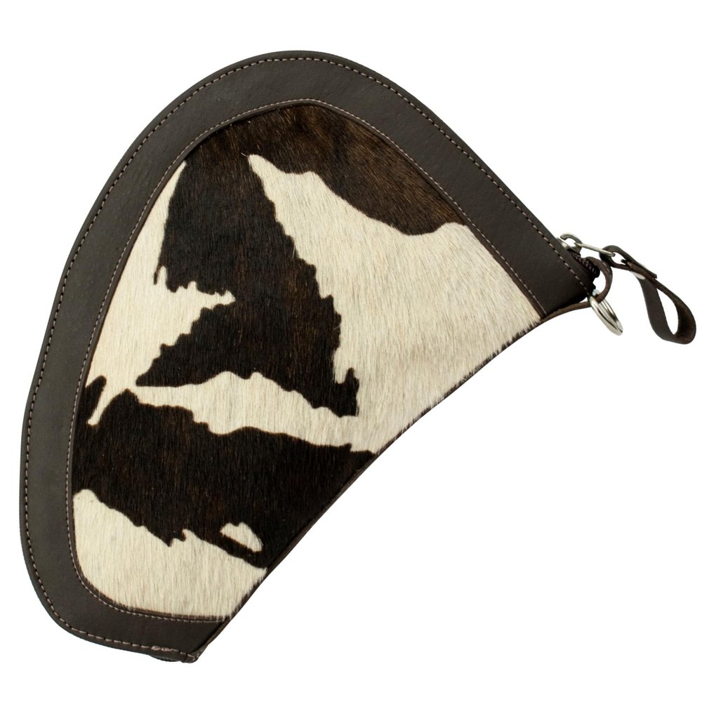 American West Handcrafted Soft 100% Genuine Leather with Hair-On Cowhide Padded Gun Case for Men and Women Annie's Secret Collection Western (Pony)