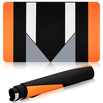 Gemscream Baseball Extended Training Home Plate Oversized Sports Baseball Home Plate for Pitching and Hitting Practice (Orange, Black, White)