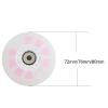 ZYANLING Inline Skate Wheels Outdoor/Indoor Light Up 72mm 76mm 80mm LED Light Up Wheels Without Bearings Sliding Sport 8 Pack 90A, Pink view 2