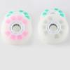 ZYANLING Inline Skate Wheels Outdoor/Indoor Light Up 72mm 76mm 80mm LED Light Up Wheels Without Bearings Sliding Sport 8 Pack 90A, Pink view 3