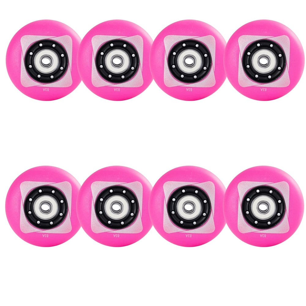 ZYANLING Inline Skate Wheels Outdoor/Indoor 83A Inline Roller Skate Wheels 62mm 64mm 68mm 70mm 72mm 76mm 80mm with Bearings Street Skating Wheel Wear-Resistant