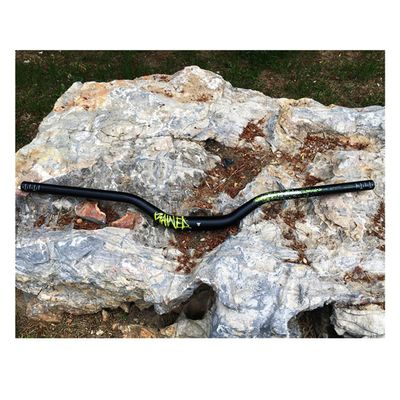 1-1/4inch/31.8mm Bikes Riser Handlebars Rise 55mm 71mm Mountain Bikes Handlebar Aluminum Alloy Mountain Bikes Bicycles Bars 730mm 750mm Length for BMX DH XC AM FR ( Color : Yellow , Size : 750mm )