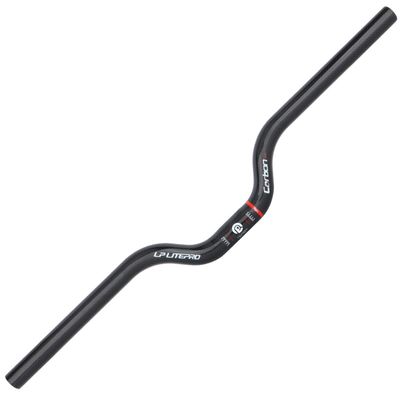 FukkeR Mountain Bikes Handlebar 25.4mm Mountain Bikes Riser Handlebars Great for DH XC AM FR Carbon Fiber Bicycles Bars 580mm (Color : Matte Black, Size : 580)