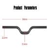 FukkeR Mountain Bikes Handlebar 25.4mm Mountain Bikes Riser Handlebars Great for DH XC AM FR Carbon Fiber Bicycles Bars 580mm (Color : Matte Black, Size : 580) view 2