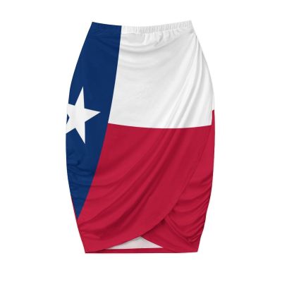 Texas Flag Women's Cheerleader Sports Skirt Light A-Line Pants Skirt with Shorts Shorts,with Pocket XL