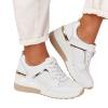 Generic Women's Fashion Wedge Sneakers,Arch Support High Heel Tennis Shoes Breathable Comfortable Sneakers for Women 2024 Casual Sneakers, Lightweight Orthotic Slip On Walking Shoes  Beige, 7 view 3