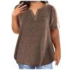 Plus Size Tshirts for Women V Neck T Shirts for Women Short Sleeve Shirts for Women Womens Summer Tops 2025 view 1