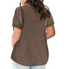 Plus Size Tshirts for Women V Neck T Shirts for Women Short Sleeve Shirts for Women Womens Summer Tops 2025 view 2