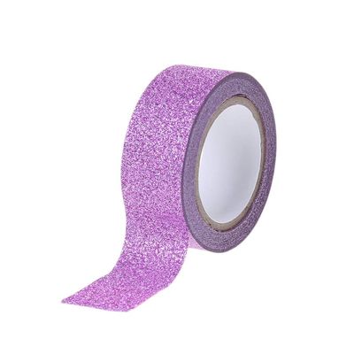 GRABLOOM Rhythmic Gymnastics Decoration RG Glitter Tape Hoops Sticker Scrapbook Crafting Decor Sticker Packaging Tape for Shipping, Purple