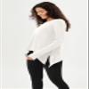 ODODOS Women's Modal Soft Long Sleeve Tee with Thumb Hole Athletic Gym Workout Tops Yoga Shirts, White, X-Small view 2