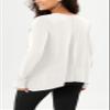 ODODOS Women's Modal Soft Long Sleeve Tee with Thumb Hole Athletic Gym Workout Tops Yoga Shirts, White, X-Small view 3