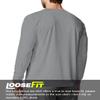 Men's UPF 50+ Long Sleeve Tee Shirts UV Sun Protection Quick Dry Tee Shirt Swim Athletic Running Workout Gray view 3
