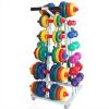 EliteBloom Dumbbell Rack Weight Rack, Tower Shape Dumbbell Rack With Wheels High-Grade Steel 10 Dumbbell Storage Rack Multifunction, Suitable For Home Exercise view 4