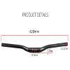 FukkeR Bikes Riser Handlebar 31.8mm Length 620mm Aluminum Alloy Mountain Bikes Bicycles Bars Handlebars Rise 20mm for Downhill Cycling Racing view 2