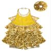 Lorilida Girls Sequins Latin Dance Dress LeotardKids Sparkly Jazz/Modern/Ballet Dance Costume Set Gold B 6 Years view 4