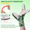 Sportout Goalkeeper Gloves with Fingersave, Breathable Soccer Goalie Gloves, 4mm Latex, for Kids, Youth and Adult view 3