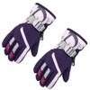 GRABLOOM Children Boys Girls Waterproof Winter Snow Ski Gloves Thicken Lining Warm Outdoo Wrist Warmer view 4