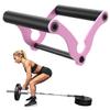 AimiDream V Bar Landmine Handle Attachment for Barbell Bar, Solid Multi-Grip Landmine Handle Attachment with Non-Slip Rubber Handle, Fits Olympic Bars Strength Training Bars,Pink