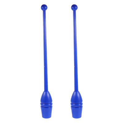 Toddmomy Rhythmic Gymnastics Stick: 2Pcs 35cm Blue Plastic Dance Fitness Training Equipment for Kids Adults Rhythmic Gymnastics Clubs Workout