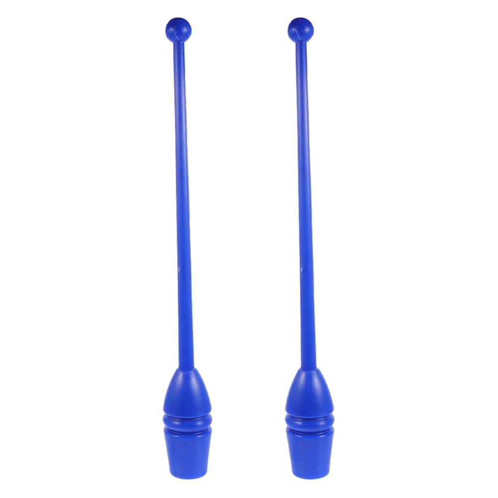 Toddmomy Rhythmic Gymnastics Stick: 2Pcs 35cm Blue Plastic Dance Fitness Training Equipment for Kids Adults Rhythmic Gymnastics Clubs Workout