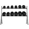 EliteBloom Fitness Dumbbell Rack 2 Tier Dumbbell Rack Stand Only Metal Steel Home Workout Dumbbell Weight Rack Storage Stand Weight Rack for Dumbbells Dumbbell Holder view 3