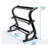 EliteBloom Fitness Dumbbell Rack Large Steel Dumbbells Rack 3 Tier Dumbbell Holder Fitness Home Storage Dumbbell Stand Sport Exercise Accessories Dumbbell Holder view 2