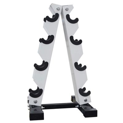 EliteBloom Steel Dumbbell Rack 4 Tier Weight Rack Strong Sturdy A-Frame Dumbbell Storage Stand For Home Daily Workout